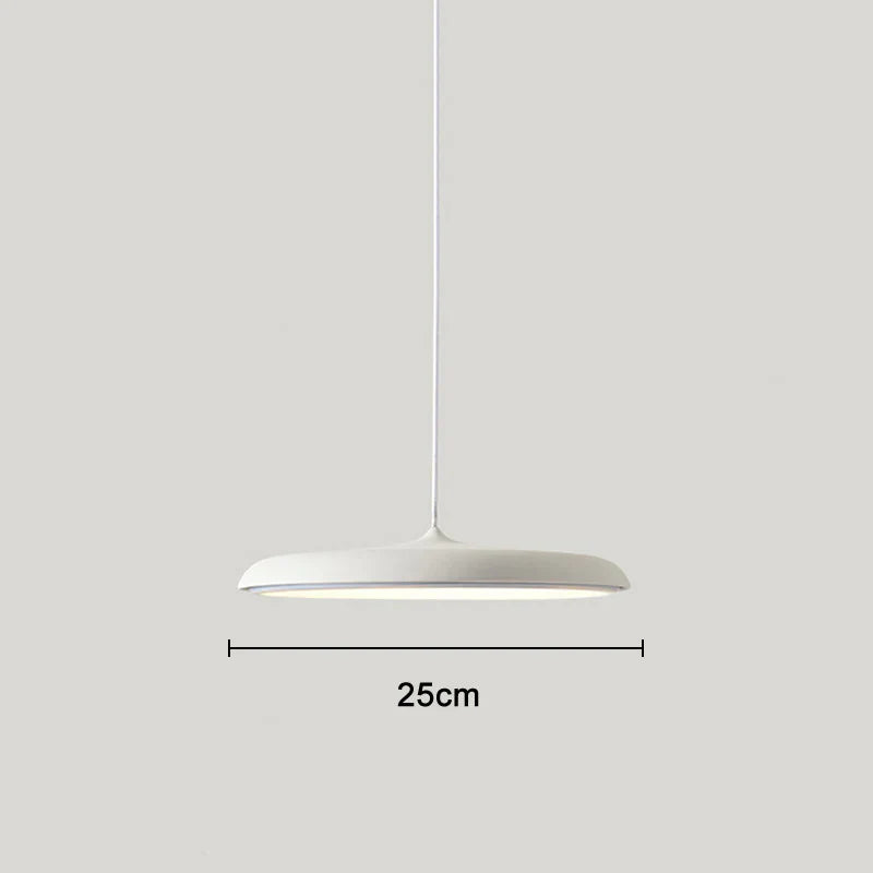 Modern Ultra-Slim LED Pendant Light – Minimalist Disc Design for Dining Room or Living Room