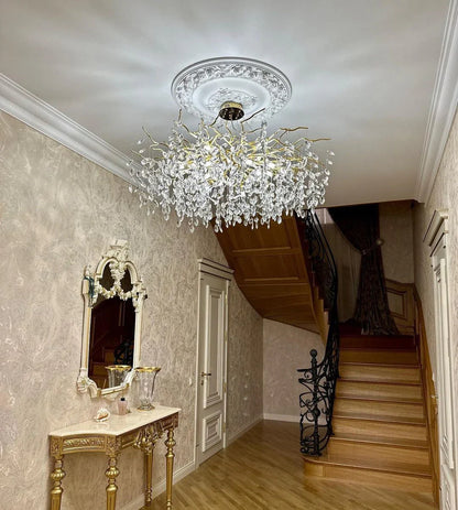 Exclusive Crystal Leaf Chandelier – Branch Design with Modern Elegance