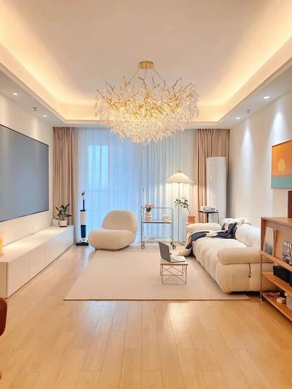Exclusive Crystal Leaf Chandelier – Branch Design with Modern Elegance