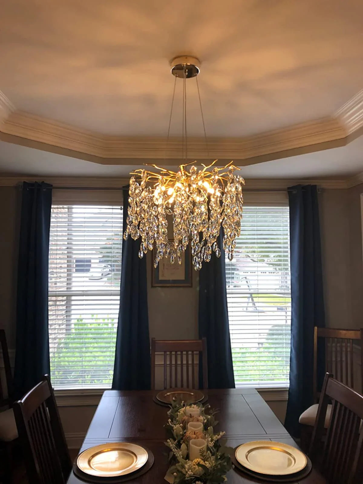 Exclusive Crystal Leaf Chandelier – Branch Design with Modern Elegance