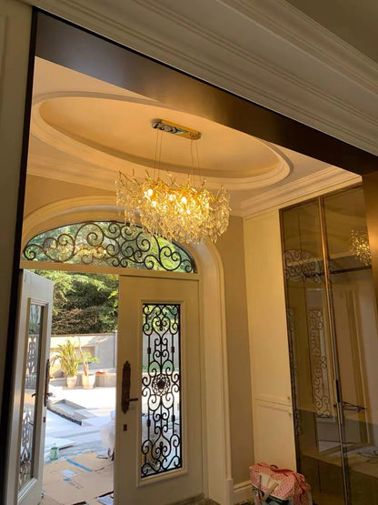 Exclusive Crystal Leaf Chandelier – Branch Design with Modern Elegance