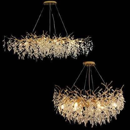 Exclusive Crystal Leaf Chandelier – Branch Design with Modern Elegance