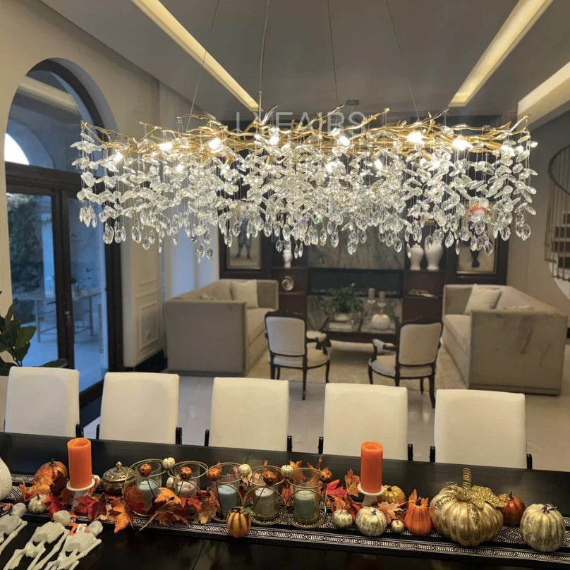 Exclusive Crystal Leaf Chandelier – Branch Design with Modern Elegance