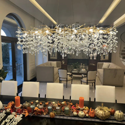 Exclusive Crystal Leaf Chandelier – Branch Design with Modern Elegance