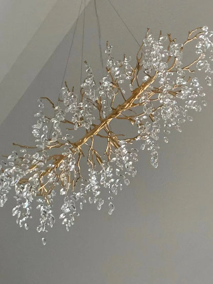 Exclusive Crystal Leaf Chandelier – Branch Design with Modern Elegance