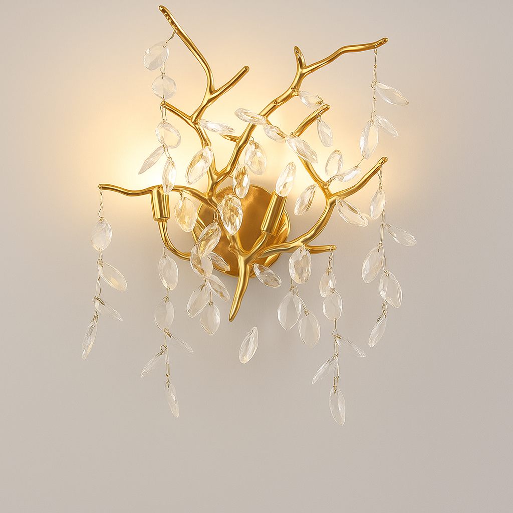 Exclusive Crystal Leaf Chandelier – Branch Design with Modern Elegance