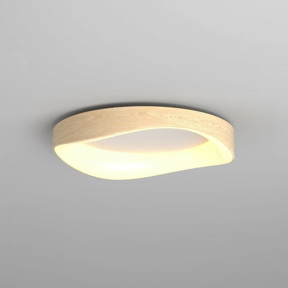 Scandinavian LED Ceiling Light – Modern Surface-Mounted Lamp with Wood Effect