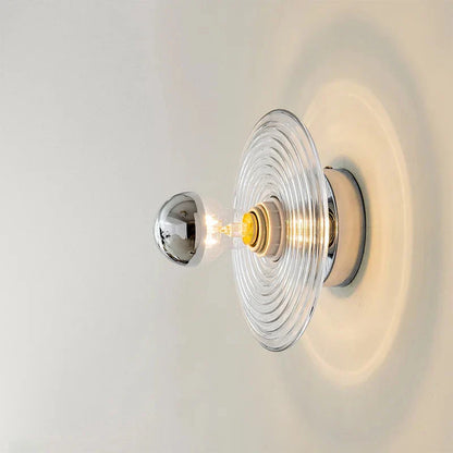 Modern Wall Light with Glass Shade
