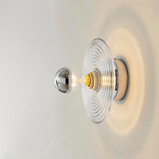 Modern Wall Light with Glass Shade