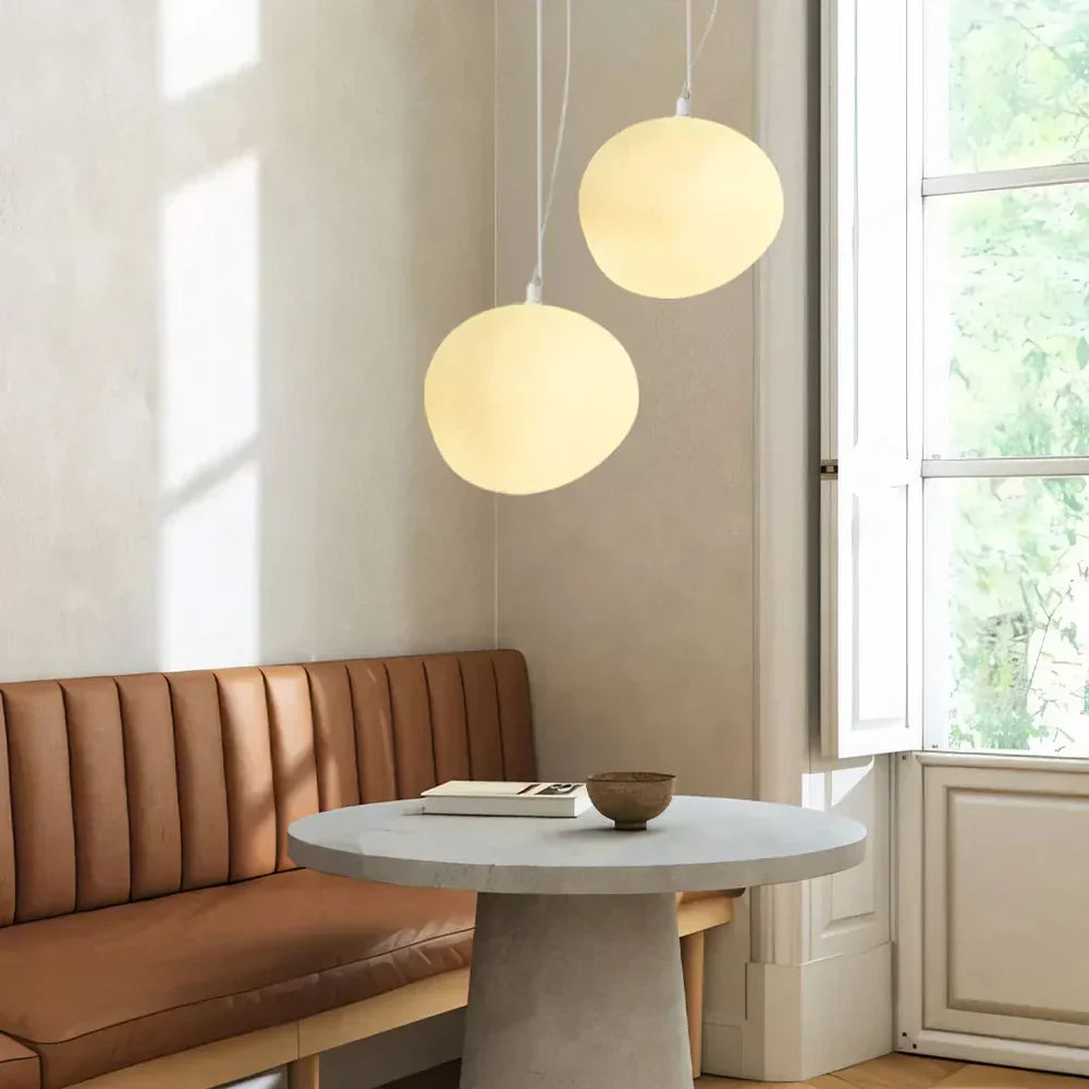 Organic Round Pendant Light – Minimalist Design