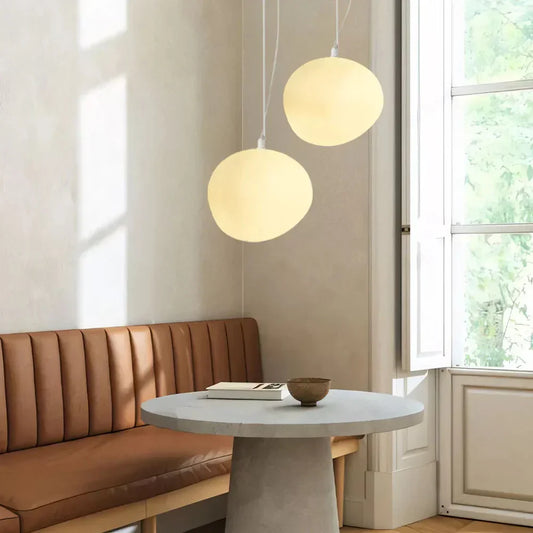 Organic Round Pendant Light – Minimalist Design
