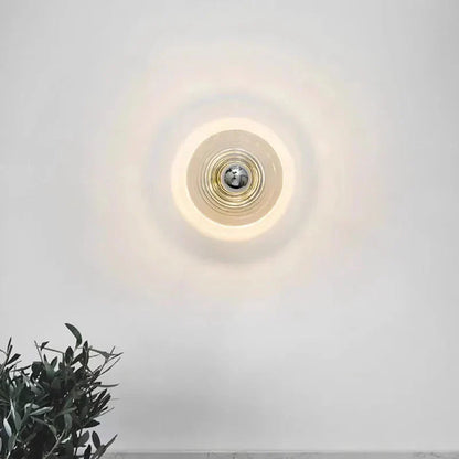 Modern Wall Light with Glass Shade