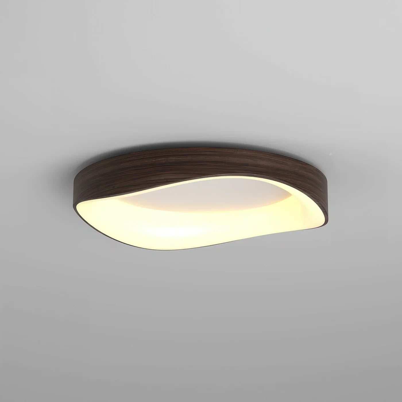 Scandinavian LED Ceiling Light – Modern Surface-Mounted Lamp with Wood Effect