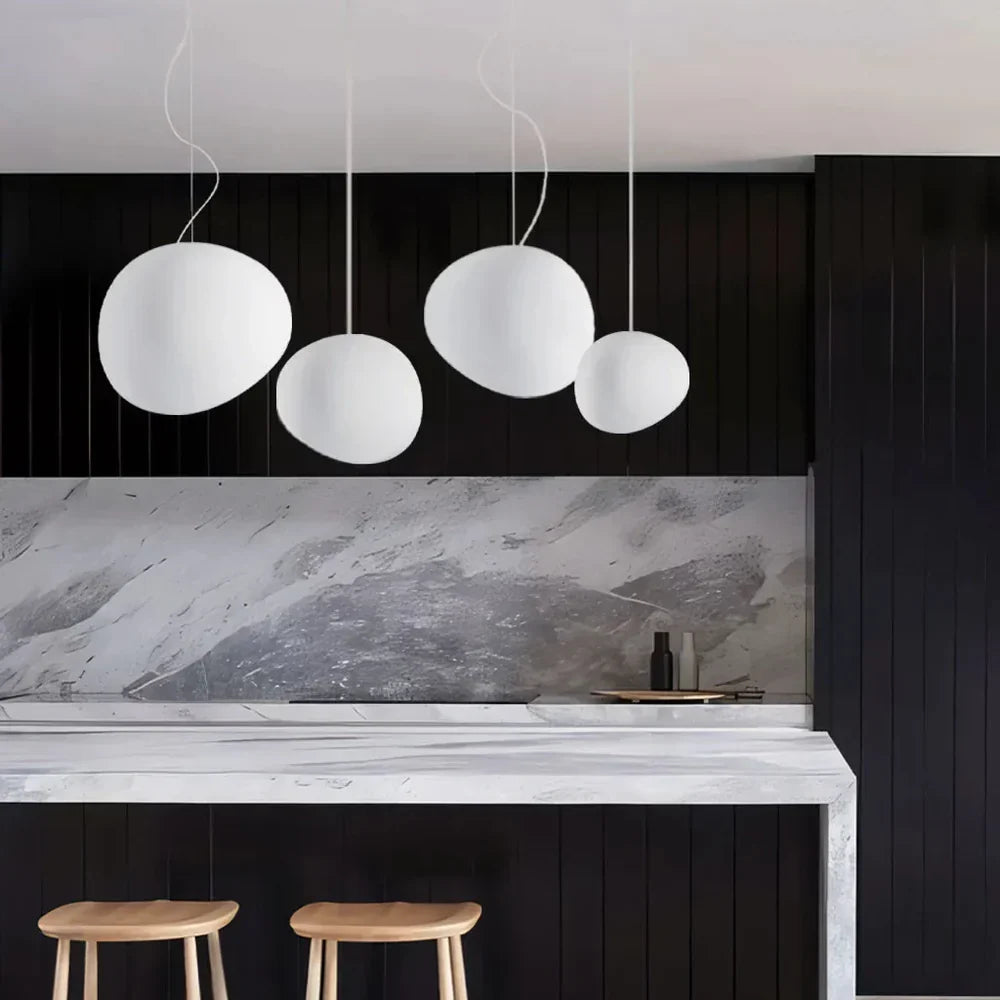 Organic Round Pendant Light – Minimalist Design