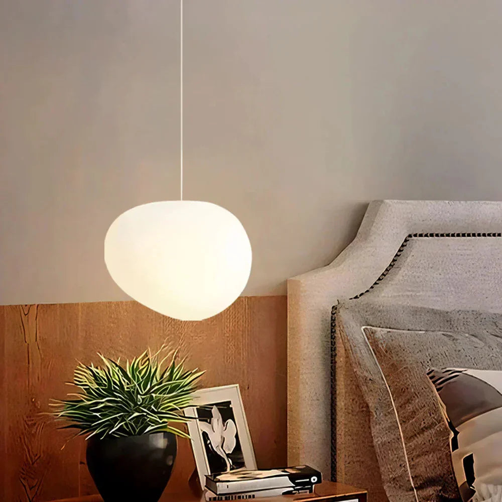 Organic Round Pendant Light – Minimalist Design