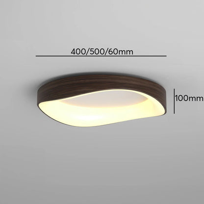 Scandinavian LED Ceiling Light – Modern Surface-Mounted Lamp with Wood Effect