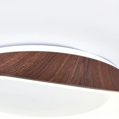 Scandinavian LED Ceiling Light – Modern Surface-Mounted Lamp with Wood Effect