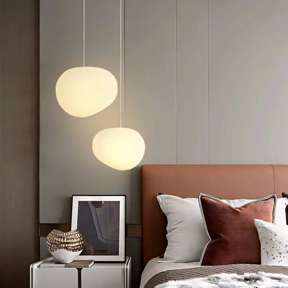 Organic Round Pendant Light – Minimalist Design