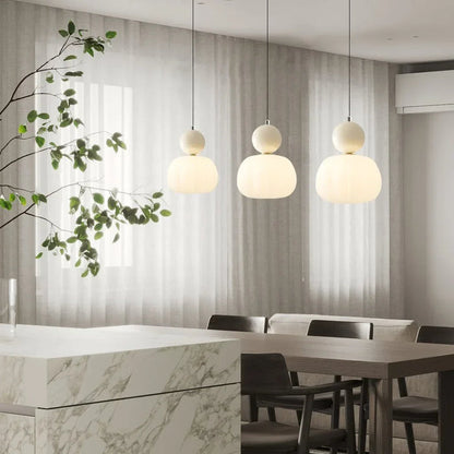 Modern Pendant Light with Decorative Sphere Detail