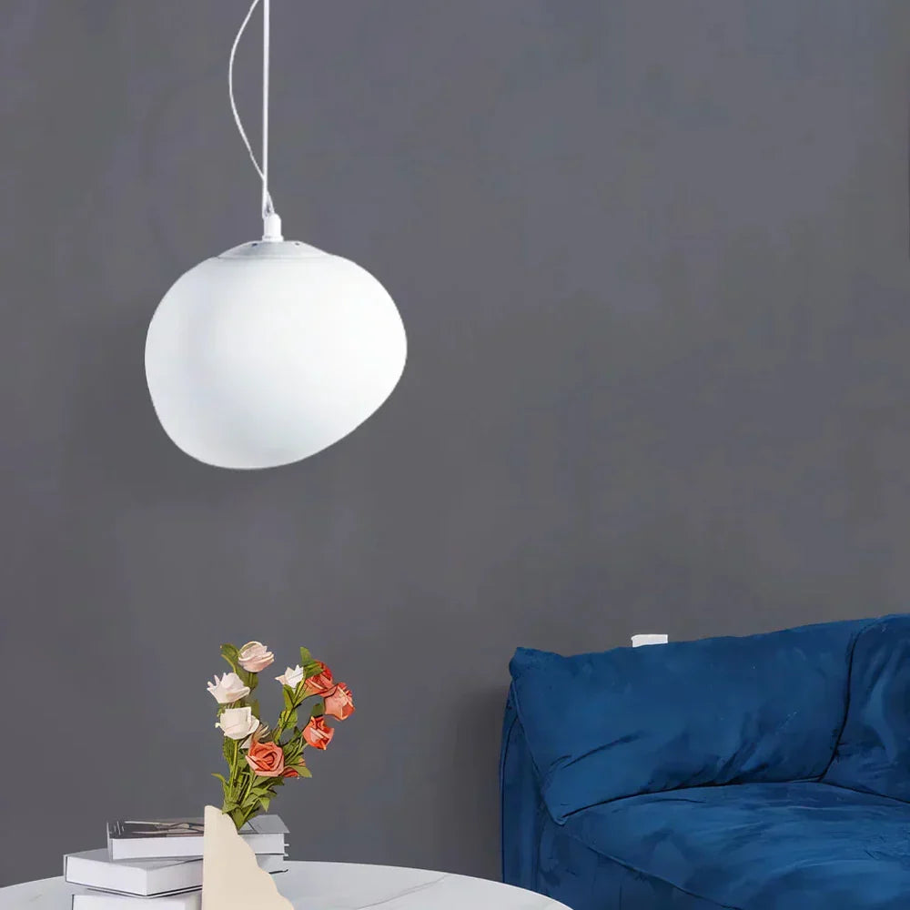 Organic Round Pendant Light – Minimalist Design