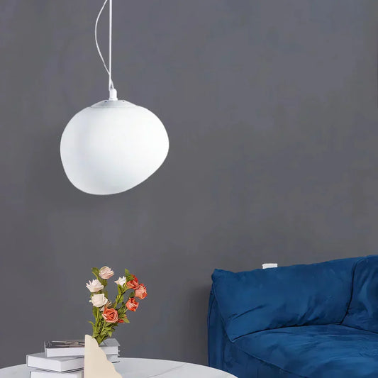 Organic Round Pendant Light – Minimalist Design