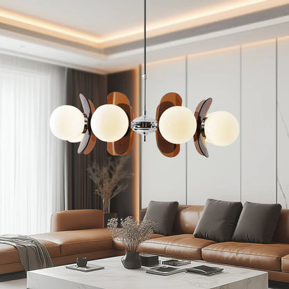 Retro Bauhaus Pendant Light with Globe Shades