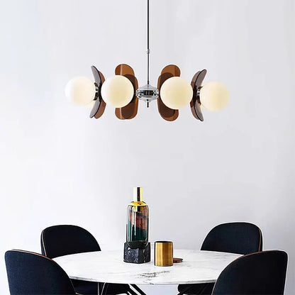 Retro Bauhaus Pendant Light with Globe Shades