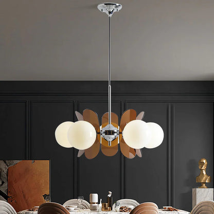 Retro Bauhaus Pendant Light with Globe Shades