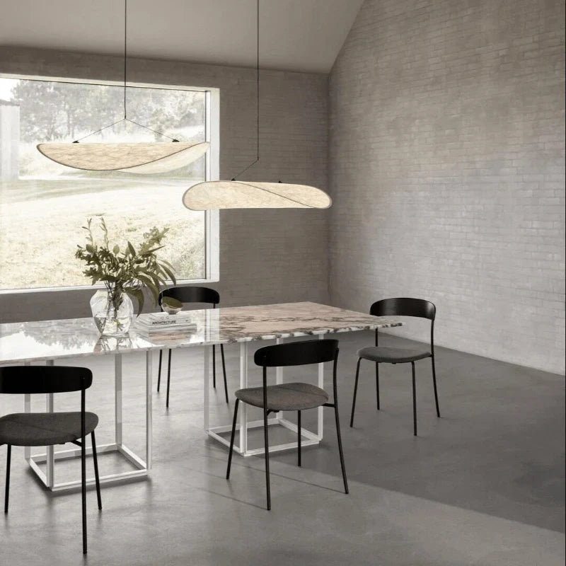 Designer Japandi Pendant Light with Elongated Panel Shape – Modern Elegance