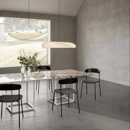 Designer Japandi Pendant Light with Elongated Panel Shape – Modern Elegance