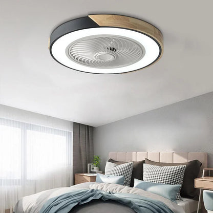 Modern LED Ceiling Light with Built-in Silent Fan and Remote Control – 2-in-1 Lighting and Cooling
