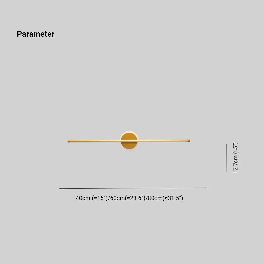 Modern LED Wall Light with Linear Design and Circular Accent – Contemporary Decorative Lighting