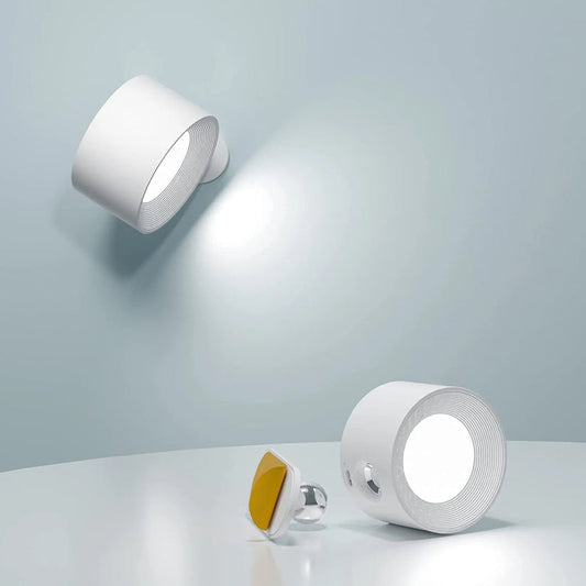 Wireless Detachable Wall Light – Rechargeable LED Lamp with 360° Rotation
